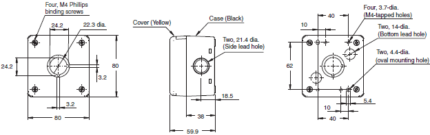 A22NE-PD / A22NE-P / A22E Dimensions 33 