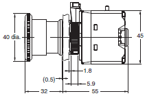 A22NE-PD / A22NE-P / A22E Dimensions 6 